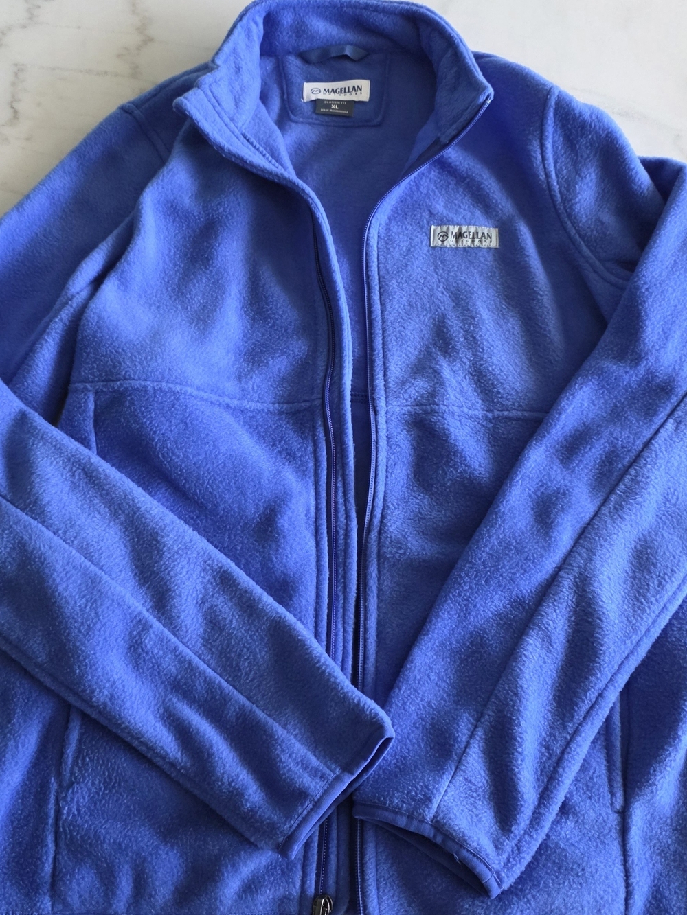 Magellan Outdoors Kids Blue Full-Zip Fleece Jacket